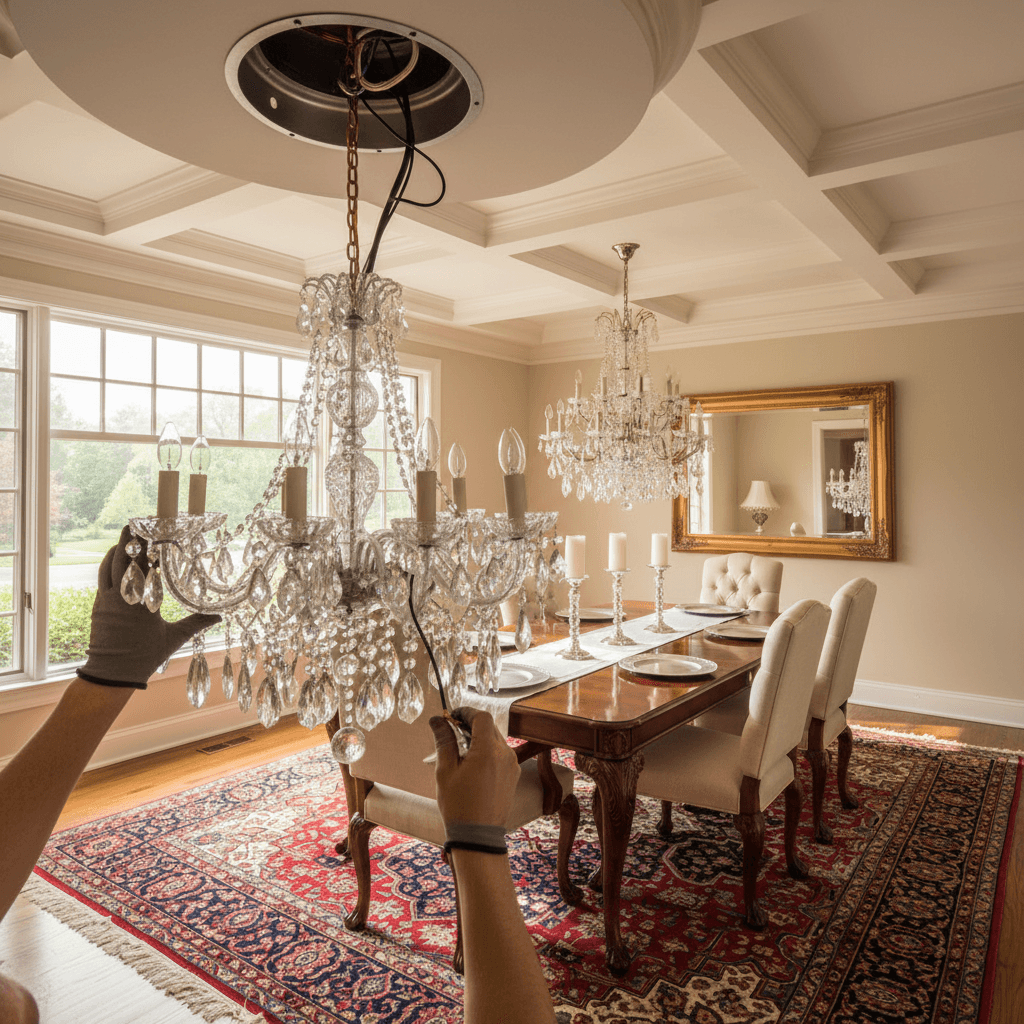 Chandelier Installation