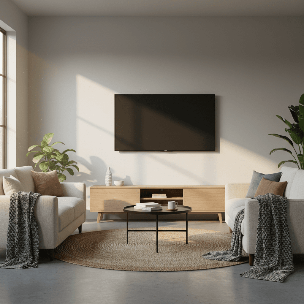 TV Mounting (with Cord Concealment)