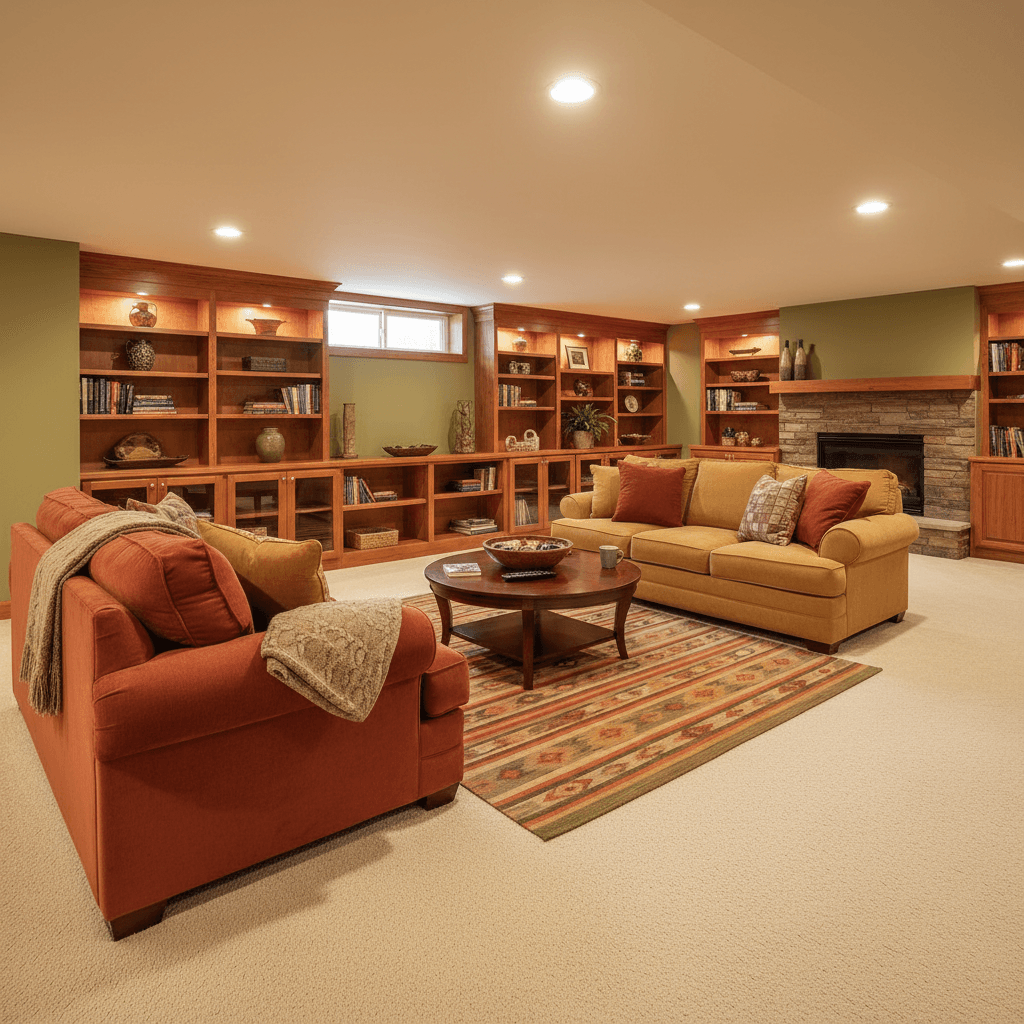 Basement Finishing — after