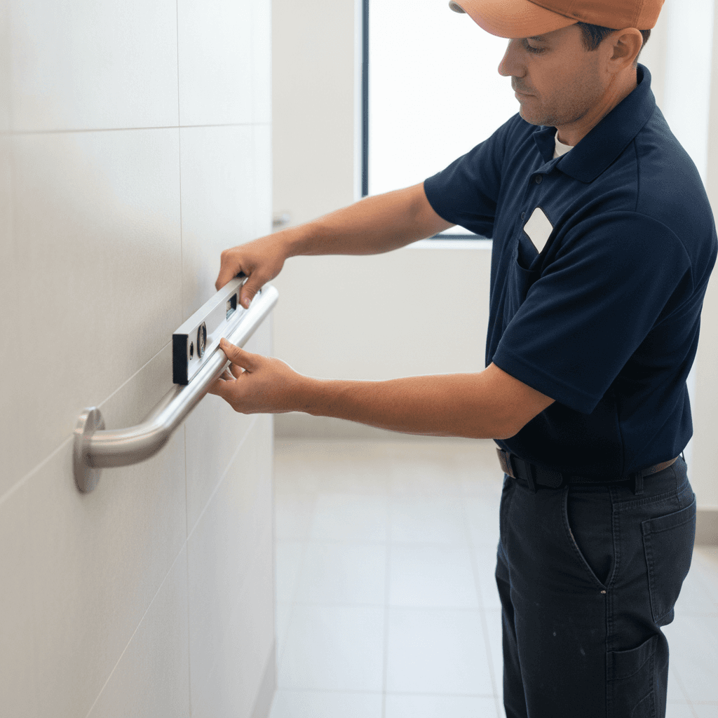 Built Solid commercial handyman — ADA grab-bar install