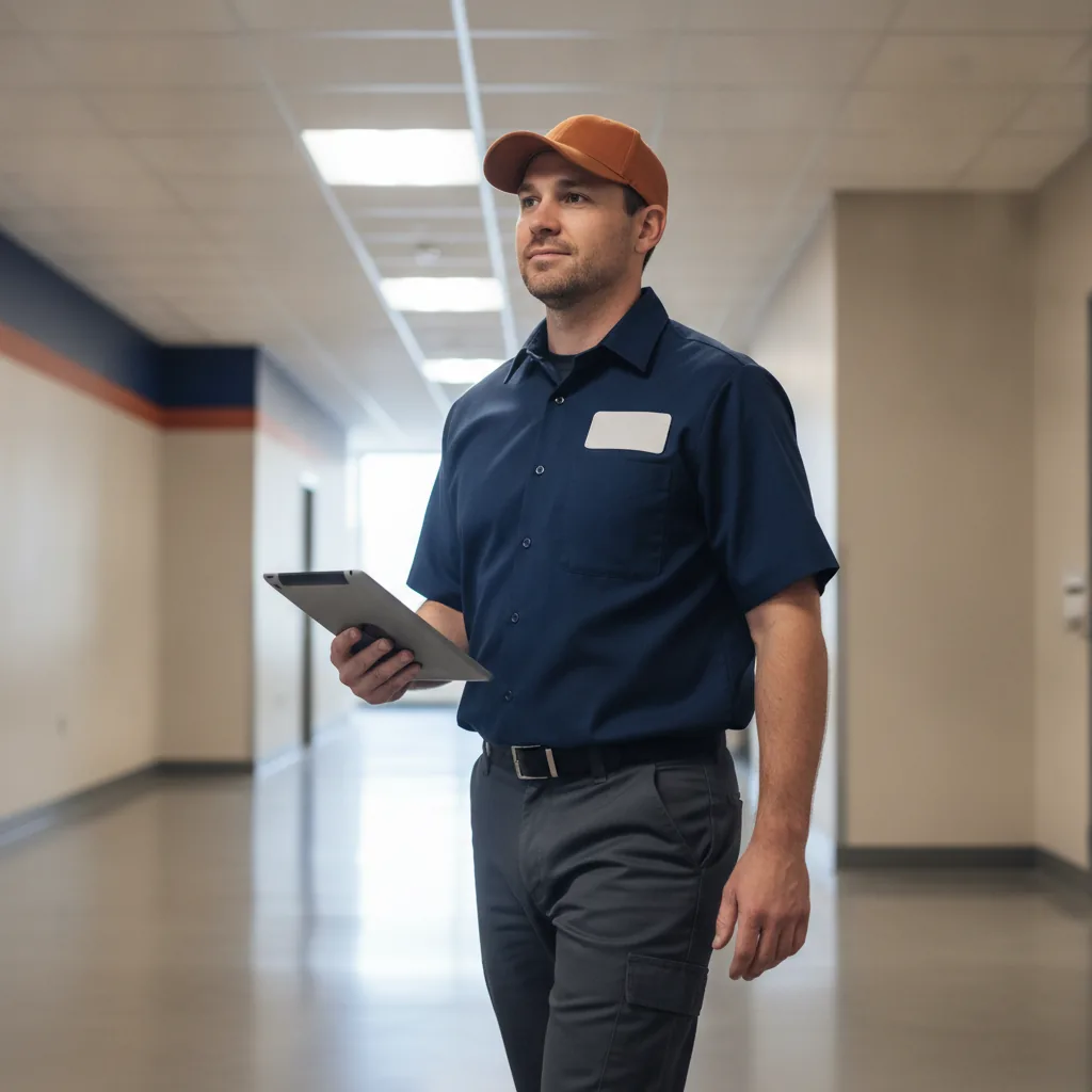 Scheduled commercial property walk-through